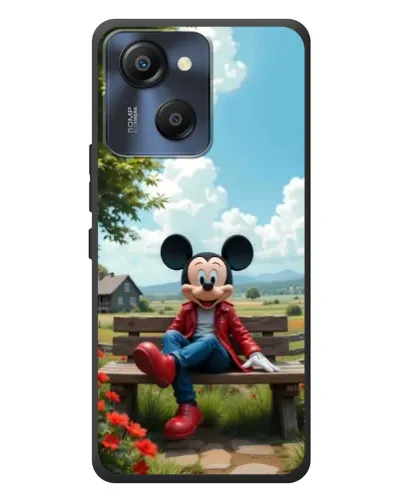 Чехол для Blackview Oscal Modern 8 с картинкой «Микки на скамейке»