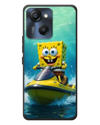 Чехол для Blackview Oscal Modern 8 с картинкой «Спанч Боб на гидроцикле»