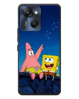 Чехол для Blackview Oscal Modern 8 с картинкой «Губка Боб и Патрик ночью»
