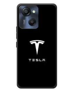 Чехол для Blackview Oscal Modern 8 с картинкой «Tesla White Logo»