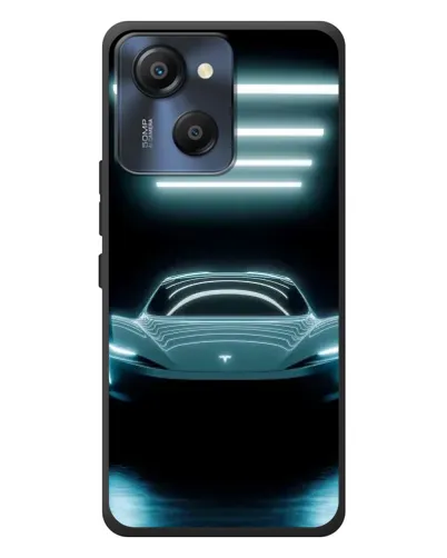 Чехол для Blackview Oscal Modern 8 с картинкой «Tesla в неоне» Чехол для Blackview Oscal Modern 8 с картинкой «Tesla в неоне»