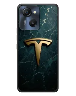 Чехол для Blackview Oscal Modern 8 с картинкой «Мраморная Tesla Gold»