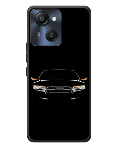 Чехол для Blackview Oscal Modern 8 с картинкой «Audi — ночной контур»