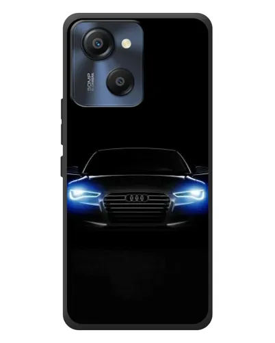 Чехол для Blackview Oscal Modern 8 с картинкой «Audi в неоне»
