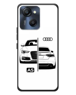 Чехол для Blackview Oscal Modern 8 с картинкой «Audi — контрастный дизайн»