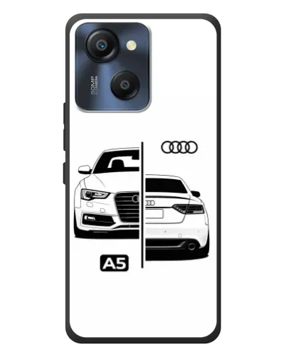 Чехол для Blackview Oscal Modern 8 с картинкой «Audi — контрастный дизайн»
