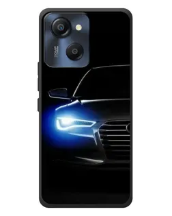 Чехол для Blackview Oscal Modern 8 с картинкой «Неоновый взгляд Audi»