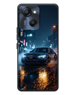 Чехол для Blackview Oscal Modern 8 с картинкой «Ночной город и Audi»