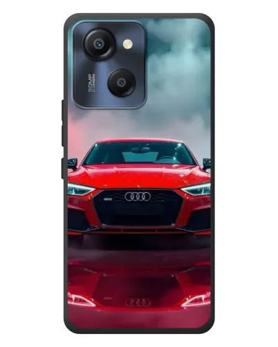 Чехол для Blackview Oscal Modern 8 с картинкой «Audi RS — красный стиль»