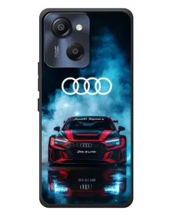 Чехол для Blackview Oscal Modern 8 с картинкой «Audi Sport — неон»
