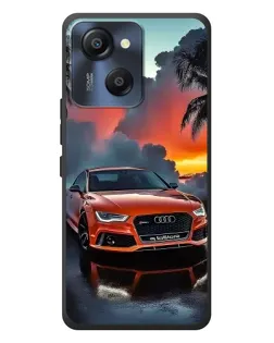 Чехол для Blackview Oscal Modern 8 с картинкой «Audi — закат»