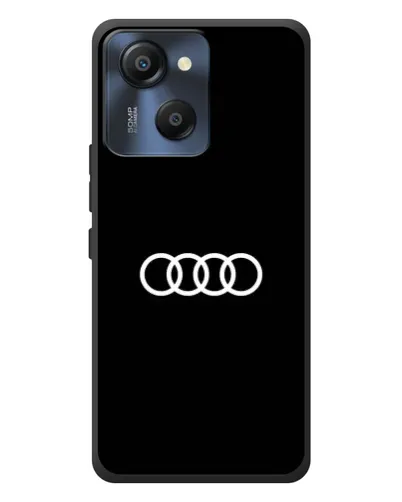 Чехол для Blackview Oscal Modern 8 с картинкой «Audi White Logo»