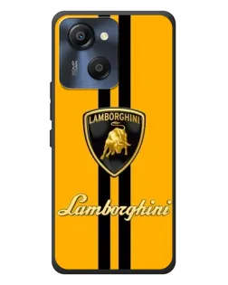 Чехол для Blackview Oscal Modern 8 с картинкой «Lamborghini Stripe желтый»