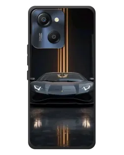 Чехол для Blackview Oscal Modern 8 с картинкой «Lamborghini золотые линии»