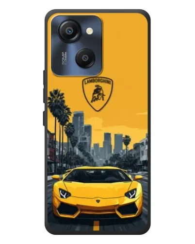 Чехол для Blackview Oscal Modern 8 с картинкой «Желтый Lamborghini город» Чехол для Blackview Oscal Modern 8 с картинкой «Желтый Lamborghini город»