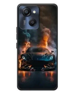 Чехол для Blackview Oscal Modern 8 с картинкой «Lamborghini дымная эстетика»