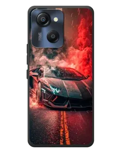 Чехол для Blackview Oscal Modern 8 с картинкой «Lamborghini красный дым»