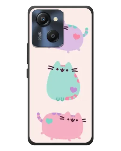 Чехол для Blackview Oscal Modern 8 с картинкой «Pusheen трио»