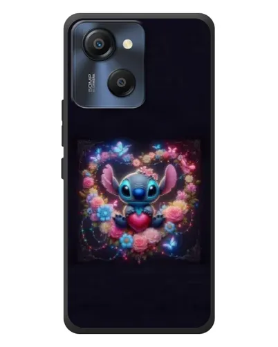Чехол для Blackview Oscal Modern 8 с картинкой «Stitch в цветах» Чехол для Blackview Oscal Modern 8 с картинкой «Stitch в цветах»
