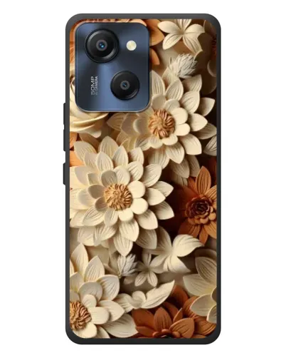 Чохол для Blackview Oscal Modern 8 з картинкою «Бежевий флористичний декор» Чохол для Blackview Oscal Modern 8 з картинкою «Бежевий флористичний декор»