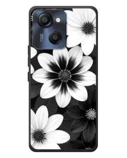 Чохол для Blackview Oscal Modern 8 з картинкою «Монохромні айстри»