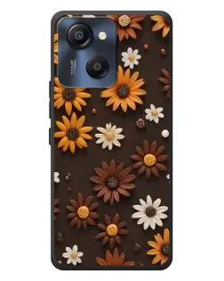 Чохол для Blackview Oscal Modern 8 з картинкою «Візерунок з маленьких соняшників»