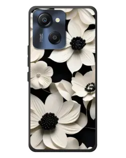 Чохол для Blackview Oscal Modern 8 з картинкою «Об'ємні білі квіти»
