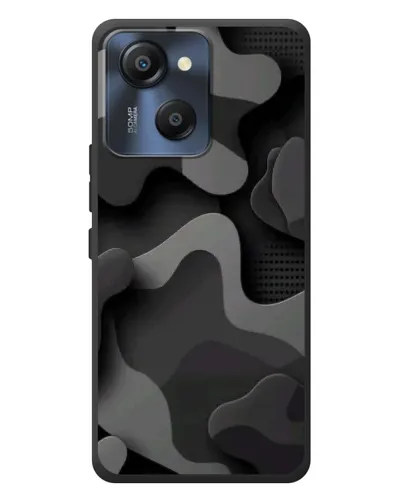 Чехол для Blackview Oscal Modern 8 с картинкой «Темный абстрактный камуфляж»