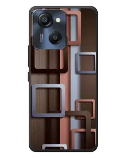 Чохол для Blackview Oscal Modern 8 з картинкою «Коричневі об'ємні квадрати» Чохол для Blackview Oscal Modern 8 з картинкою «Коричневі об'ємні квадрати»