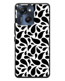Чехол для Blackview Oscal Modern 8 с картинкой «Контрастные черные капли»