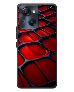 Чехол для Blackview Oscal Modern 8 с картинкой «Красная глянцевая сетка»