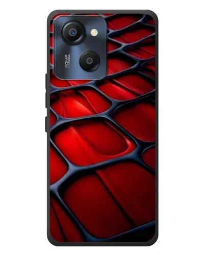 Чехол для Blackview Oscal Modern 8 с картинкой «Красная глянцевая сетка»