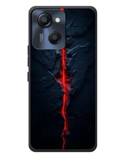 Чехол для Blackview Oscal Modern 8 с картинкой «Kрасная лавовая трещина»