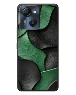 Чехол для Blackview Oscal Modern 8 с картинкой «Зеленые кожаные волны»