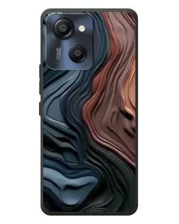 Чехол для Blackview Oscal Modern 8 с картинкой «Цветные волны каньона»