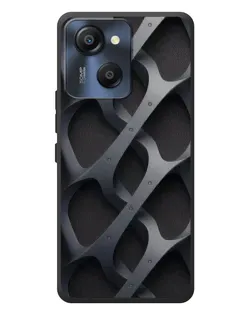 Чехол для Blackview Oscal Modern 8 с картинкой «Объемное серое плетение»