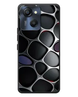 Чехол для Blackview Oscal Modern 8 с картинкой «Объемная темная решетка»
