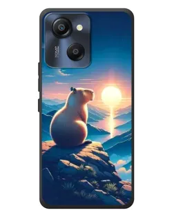 Чехол для Blackview Oscal Modern 8 с картинкой «Закат солнца с капибарой»