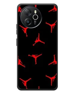Чехол для Blackview Oscal Tiger 12 с картинкой «Jordan Red Pattern»