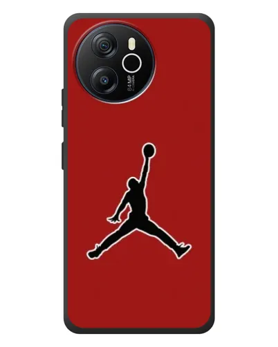 Чехол для Blackview Oscal Tiger 12 с картинкой «Jordan Red Back»