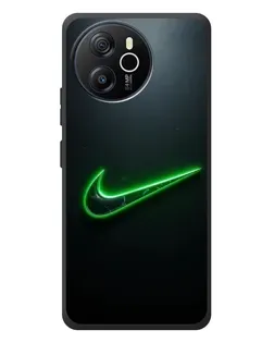 Чехол для Blackview Oscal Tiger 12 с картинкой «Неоновый контур Nike»
