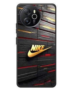 Чехол для Blackview Oscal Tiger 12 с картинкой «Золотой Nike на металле»