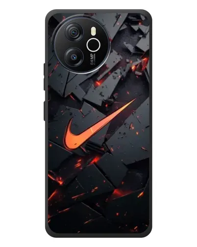 Чехол для Blackview Oscal Tiger 12 с картинкой «Nike — эффект разломов»