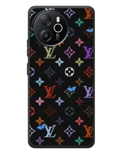 Чехол для Blackview Oscal Tiger 12 с картинкой «Цветная монограмма LV»