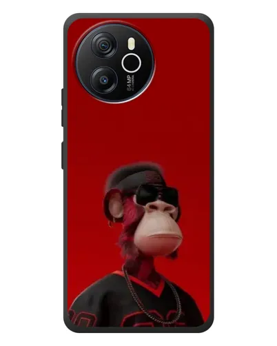 Чехол для Blackview Oscal Tiger 12 с картинкой «Bored Ape в красном»