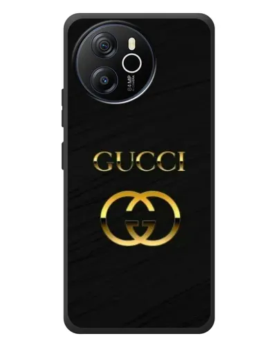 Чехол для Blackview Oscal Tiger 12 с картинкой «Золотой логотип Gucci»