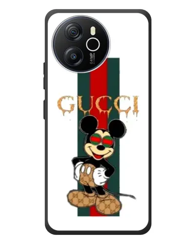 Чехол для Blackview Oscal Tiger 12 с картинкой «Микки Маус Gucci — полосы»