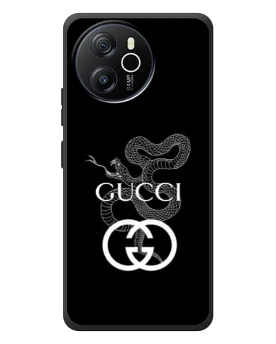 Чехол для Blackview Oscal Tiger 12 с картинкой «Gucci — серебряная змея»