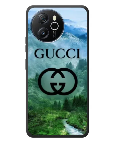 Чехол для Blackview Oscal Tiger 12 с картинкой «Gucci — горный пейзаж»