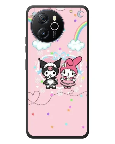 Чехол для Blackview Oscal Tiger 12 с картинкой «My Melody и Kuromi» Чехол для Blackview Oscal Tiger 12 с картинкой «My Melody и Kuromi»